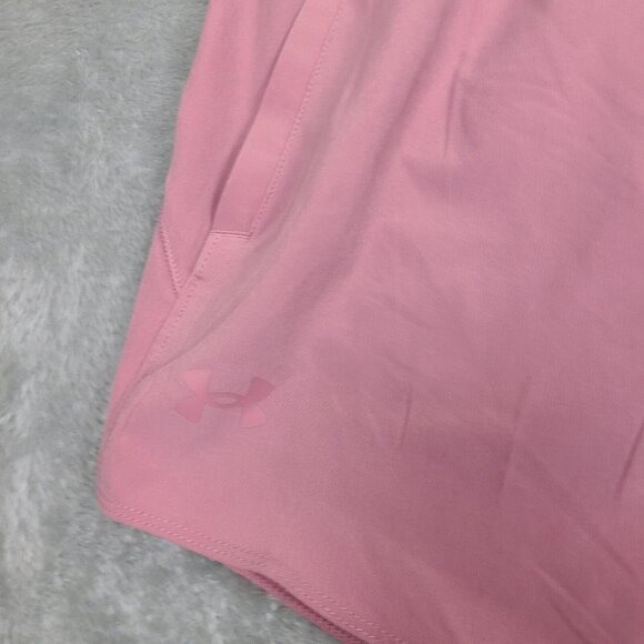 Women’s Under Armour Flex Woven 2 In 1 Shorts 2XL Pink Workout Exercise - Picture 4 of 9